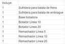 REMACHADORA NEUMATICA P/BALATA FRENOS (NACIONAL)