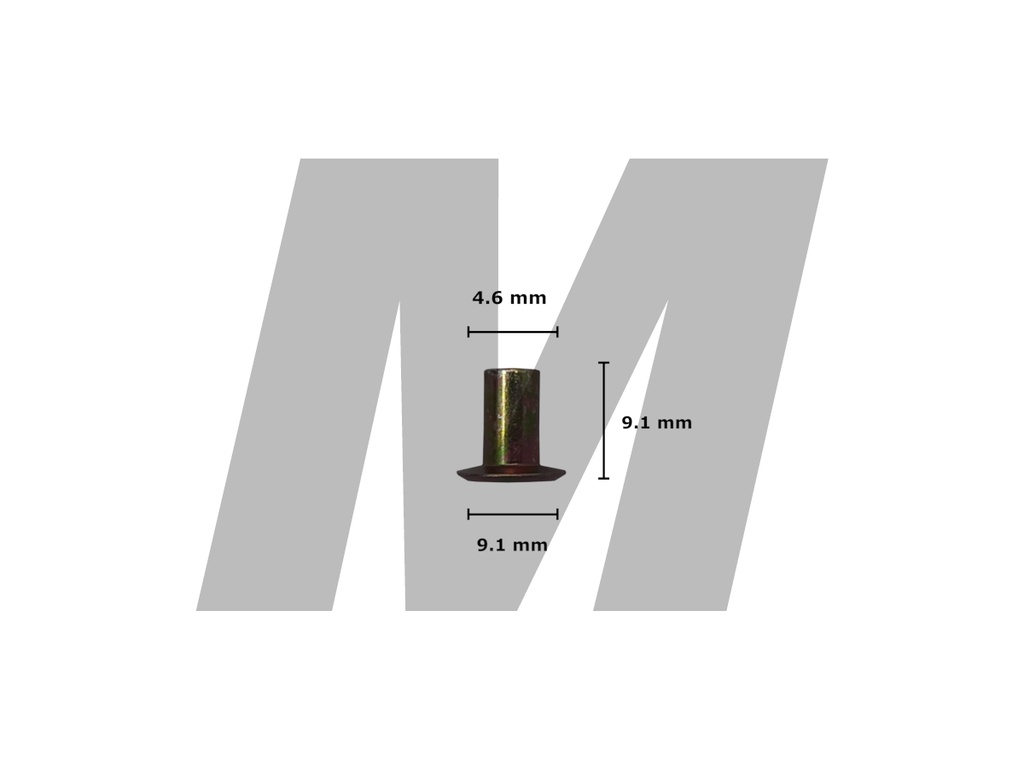 REMACHE BALATA 7-5 TUBULAR HIERRO ZINC (MIL)
