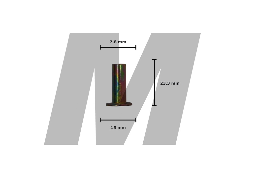 REMACHE BALATA 20-22 TUBULAR HIERRO ZINC (MIL)