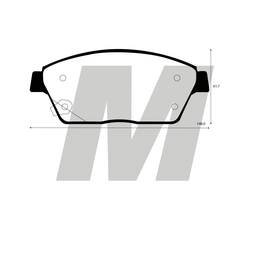 PASTILLA DE FRENO CHEVROLET CRUZE 2.0 2014-2017 DELANTERA
