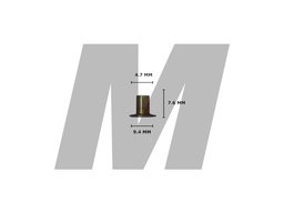 REMACHE BALATA 7-4 SEMI TUBULAR COBRE (MIL) (copiar)
