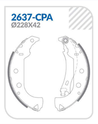 PATIN DE FRENO FIAT STRADA 1.3 06-/ FIAT STRADA 1.2 00- STRADA 1.7 00-01/ STRADA 1.9 01/ 228X42MM