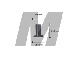REMACHE BALATA 10-8 MACIZO HIERRO ZINC (MIL)