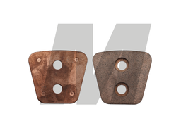 PASTILLA CERAMICA EMBRAGUE 2 PERF VERTICAL 4.4 MM 63MM