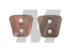 PASTILLA CERAMICA EMBRAGUE 2 PERFORACIONES VERTICAL 4.8 MM.