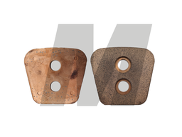 PASTILLA CERAMICA EMBRAGUE 2 PERF. VERTICAL 4.0 MM