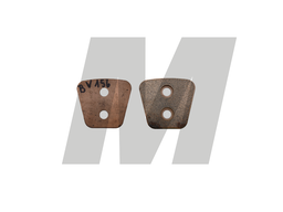 PASTILLA CERAMICA EMBRAGUE 2 PERF VERTICAL 4.0 MM 63MM MIBA