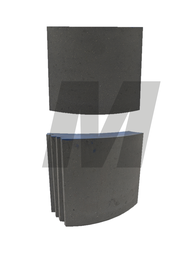 BALATA DE FRENO STD 4515 ANCHO 177.8MM PERF S/P LARGO 212.7/206.4MM