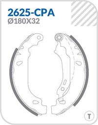 PATIN DE FRENO PEUGEOT 206 98-06 180X30MM