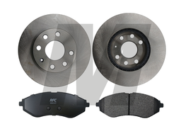DISCO FRENO CON PASTILLA CHEVROLET AVEO 1.4 04-10 DELANTERO