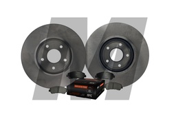 DISCO FRENO CON PASTILLA NISSAN QASHQAI 2.0 4WD 09-15 DELANTERO